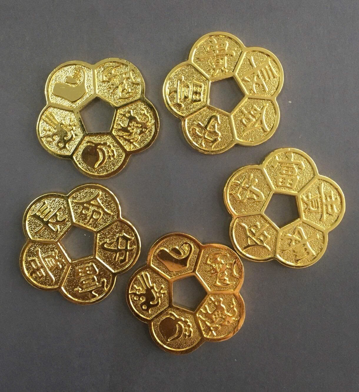 ĐỒNG TIỀN HOA MAI MẠ VÀNG 24K